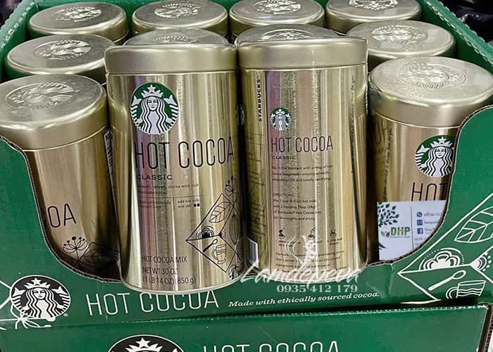 Bột ca cao Hot Cocoa Classic Starbucks 850g chính hãng Mỹ 234