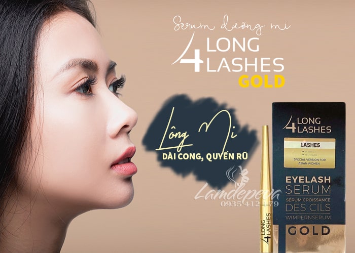 Serum dưỡng mi Long 4 Lashes Gold của Mỹ 4ml cao cấp 45