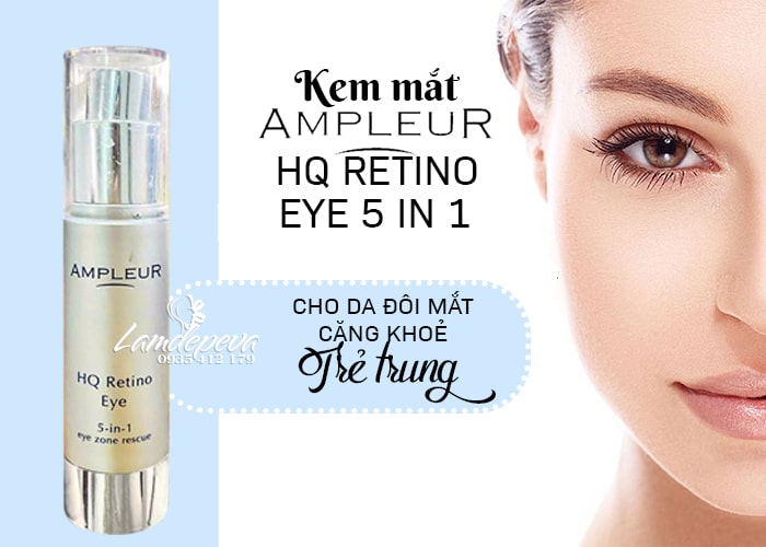 Kem mắt Ampleur 5 in 1 HQ Retino Eye Cream 20g của Nhật Bản 56