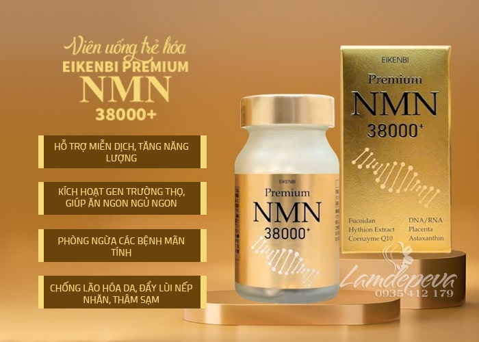 Viên uống Premium NMN 38000 Eikenbi 90 viên của Nhật Bản 89