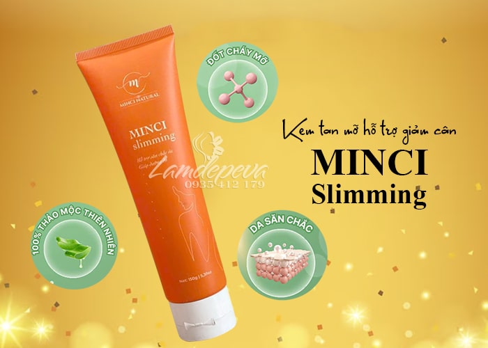 Kem tan mỡ bụng Minci Slimming tuýp 150g cải thiện vóc dáng 8