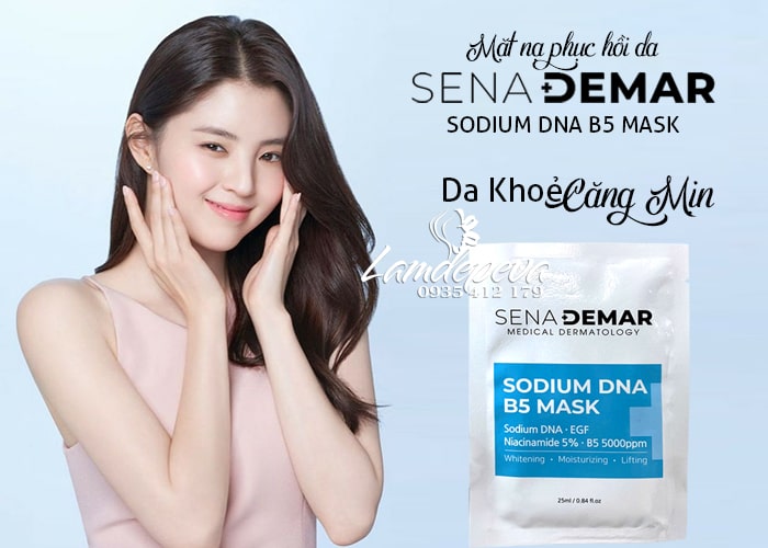 Mặt nạ Sodium DNA B5 Mask Sena Derma cấp ẩm phục hồi da 345