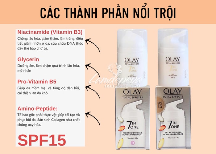 Bộ kem dưỡng Olay Total Effects 7 in One ngày và đêm của Anh Quốc 56