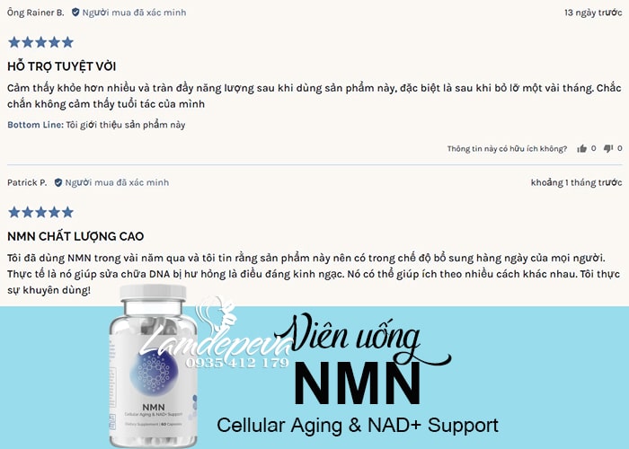 Viên uống chống lão hóa Infiniwell NMN Cellular Aging 60 viên 0