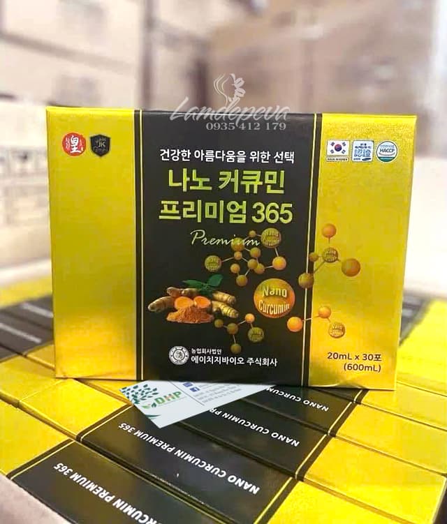 Tinh nghệ 365 Nano Curcumin Premium 30 gói x 20ml Hàn Quốc 45