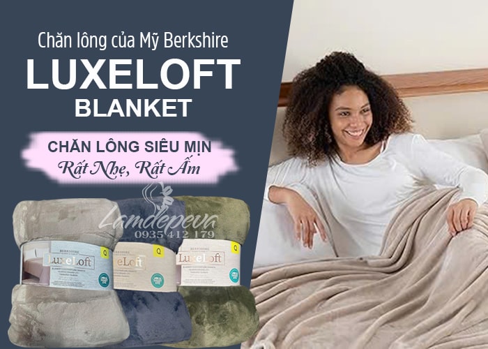 Chăn lông Luxeloft Blanket Queen Berkshire của Mỹ 56