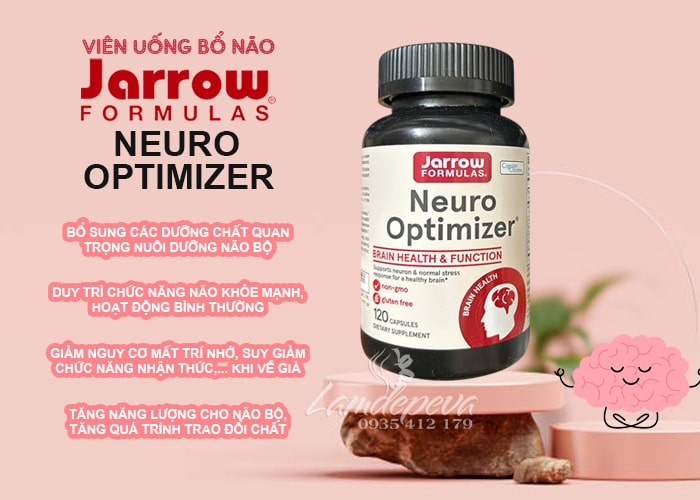 Viên uống hỗ trợ chức năng não Neuro Optimizer Jarrow Mỹ 95