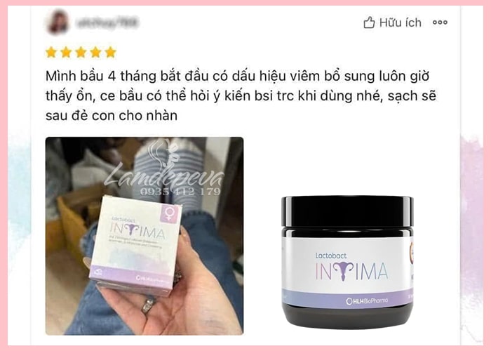 Men vi sinh phụ khoa Lactobact Intima HLH Biopharma của Đức 8