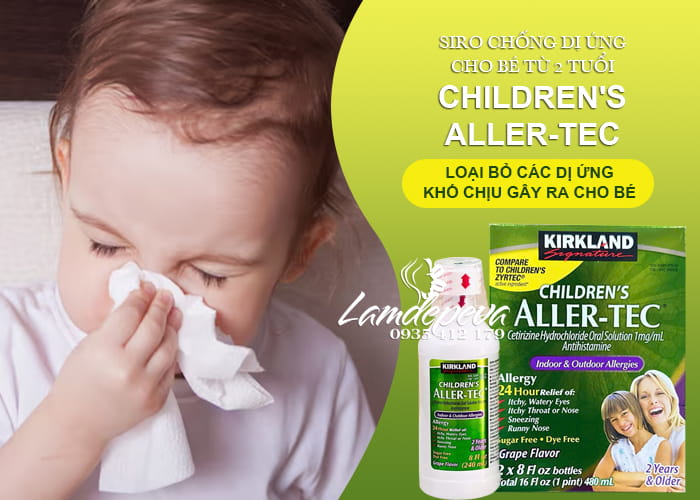 Siro chống dị ứng Kirkland Children’s Aller-Tec trên 2 tuổi 45