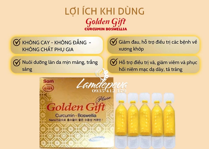 Tinh chất nghệ nano Sam Golden Gift Plus Curcumin Boswellia  9