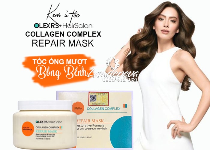 Kem ủ tóc Olexrs Argan Oil Collagen Complex Repair Mask 1