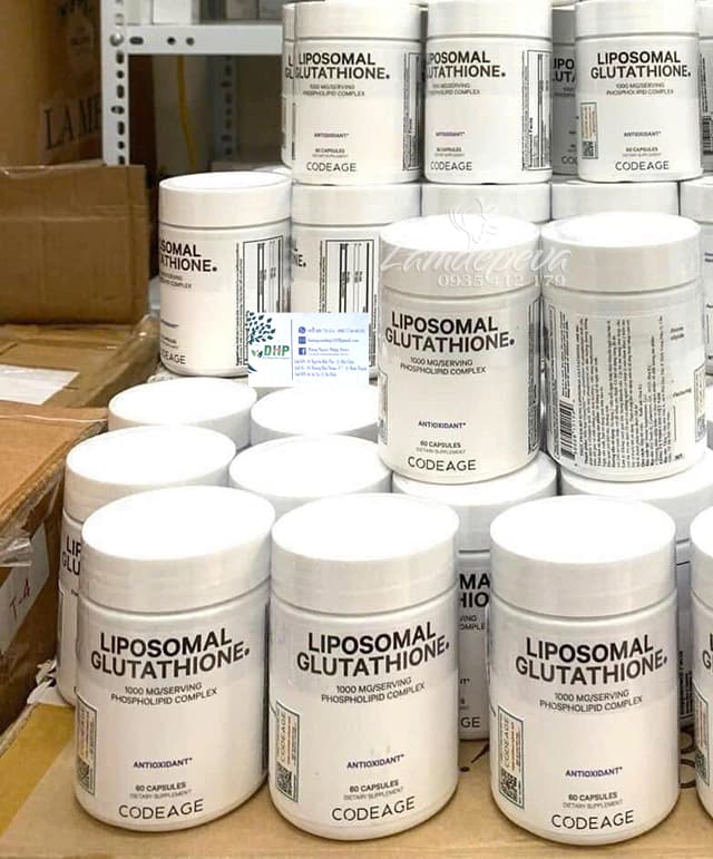 Viên uống trắng da Liposomal Glutathione 60 viên của Mỹ 89