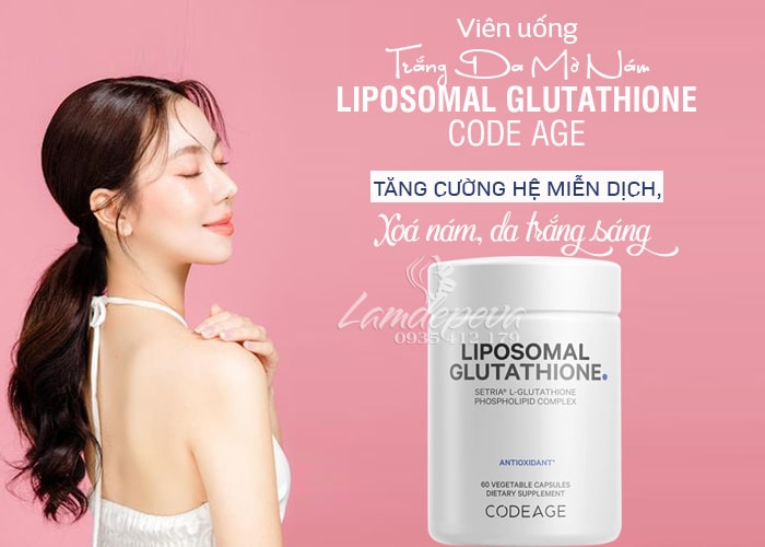 Viên uống trắng da Liposomal Glutathione 60 viên của Mỹ 23