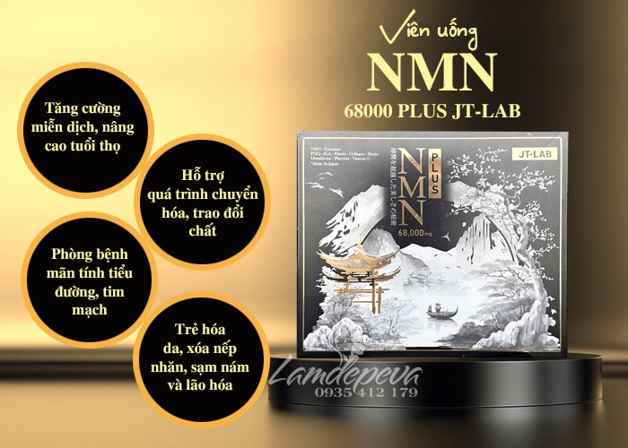 NMN 68000 Plus JT-Lab 170 viên của Nhật Bản trẻ hóa da 56 NMN 68000 Plus JT-Lab 170 viên của Nhật Bản trẻ hóa da 56