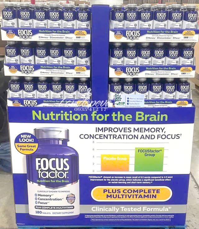 Thuốc bổ não Focus Factor của Mỹ hộp 180 viên 49
