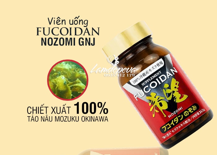 Viên nang tảo Fucoidan Nozomi GNJ của Nhật Bản 78