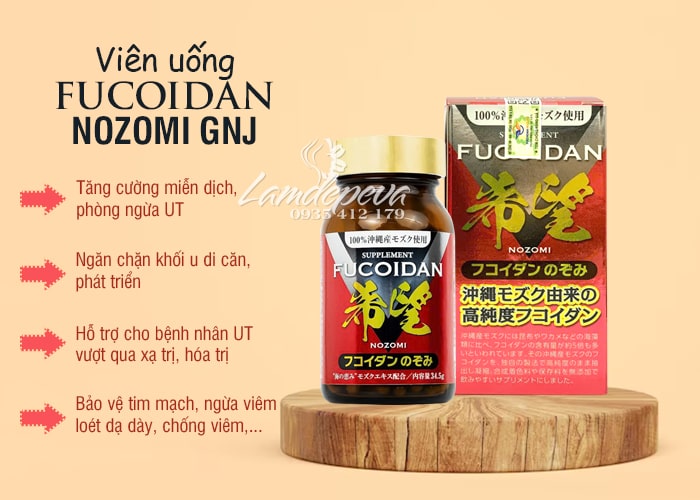 Viên nang tảo Fucoidan Nozomi GNJ của Nhật Bản 78