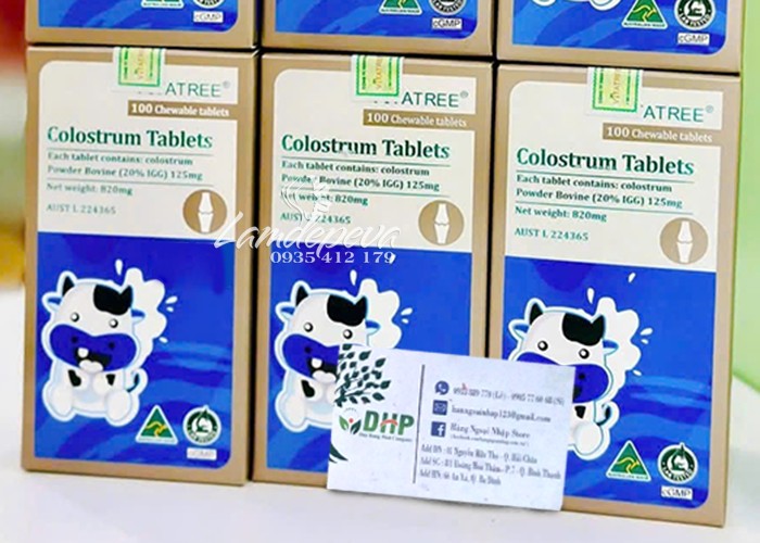 Sữa non Vitatree Colostrum Tablets của Úc hộp 100 viên 80