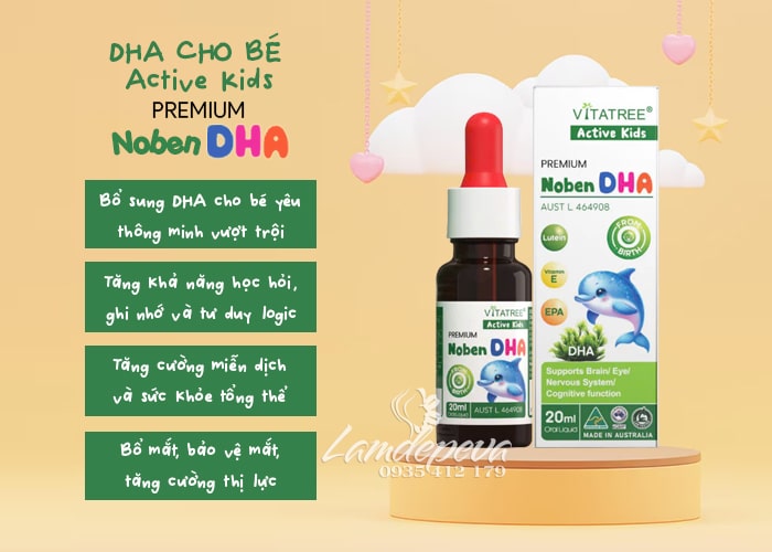 DHA cho bé Vitatree Premium Noben DHA 20ml của Úc 36