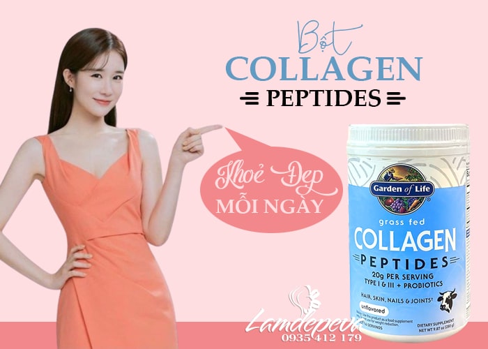Bột Collagen Peptides Grass Fed Garden Of Life của Mỹ 280g12