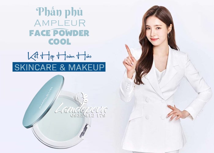 Phấn phủ cao cấp Ampleur Face Powder Cool của Nhật Bản 34 Phấn phủ cao cấp Ampleur Face Powder Cool của Nhật Bản 34