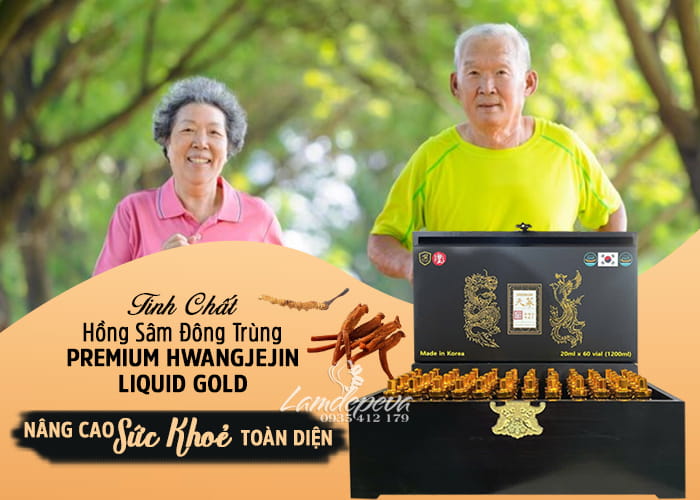 Tinh chất hồng sâm đông trùng Ginseng King Hwangjin Liquid Gold 34