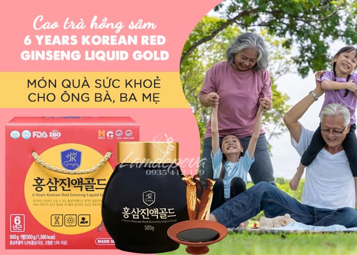 Cao trà hồng sâm 6 năm tuổi Hàn Quốc Red Ginseng Liquid Gold 23