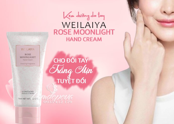 Kem dưỡng da tay hoa hồng Weilaiya Rose Moonlight tuýp 75ml 45