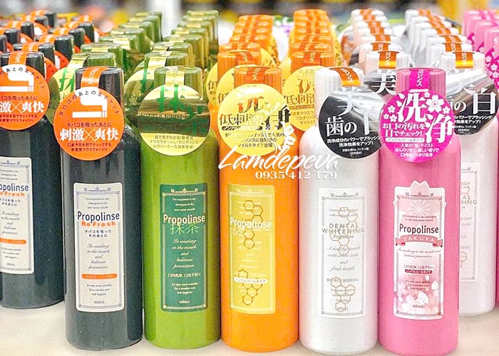 Nước súc miệng Propolinse 600ml của Nhật Bản có nhiều màu 3