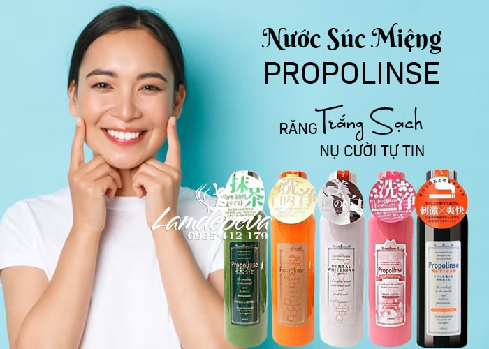 Nước súc miệng Propolinse 600ml của Nhật Bản có nhiều màu 33