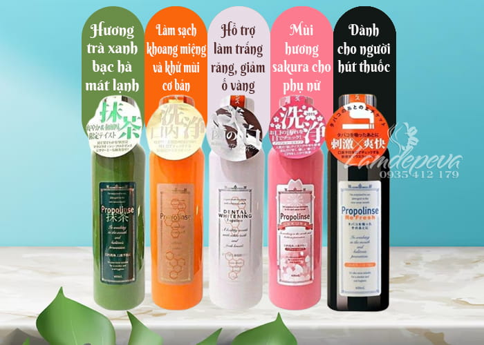 Nước súc miệng Propolinse 600ml của Nhật Bản có nhiều màu 34