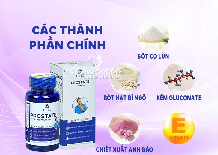 Viên uống Felix Prostate Formula 60 viên của Mỹ cho nam giới 6 Viên uống Felix Prostate Formula 60 viên của Mỹ cho nam giới 6