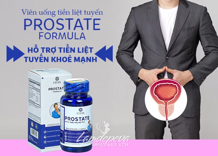 Viên uống Felix Prostate Formula 60 viên củ 45a Mỹ cho nam giới Viên uống Felix Prostate Formula 60 viên củ 45a Mỹ cho nam giới