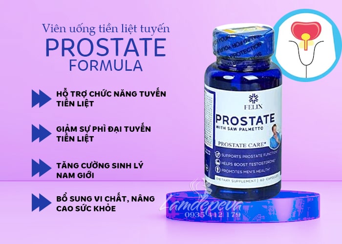 Viên uống Felix Prostate Formula 60 viên của Mỹ cho nam giới 58 Viên uống Felix Prostate Formula 60 viên của Mỹ cho nam giới 58