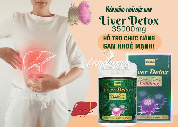 Viên uống bổ gan Costar Liver Detox 35000mg của Úc 100 viên 23