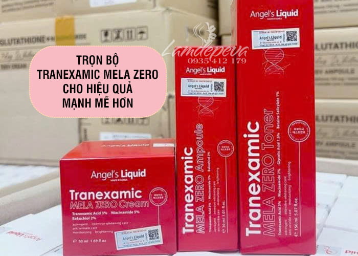 Serum Tranexamic Mela Zero Ampoule Angel's Liquid chai 30ml 38