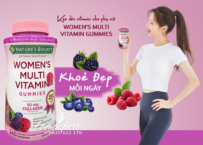  Kẹo dẻo vitamin Nature’s Bounty Women’s  Multivitamin 240 viên 34