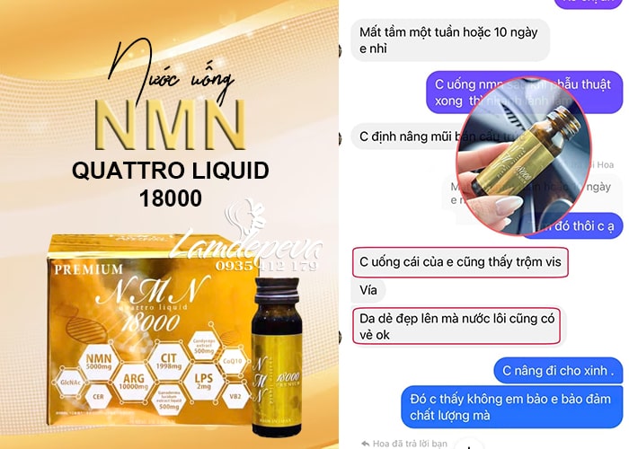 Nước uống NMN Quattro Liquid 18000 Premium của Nhật Bản 222