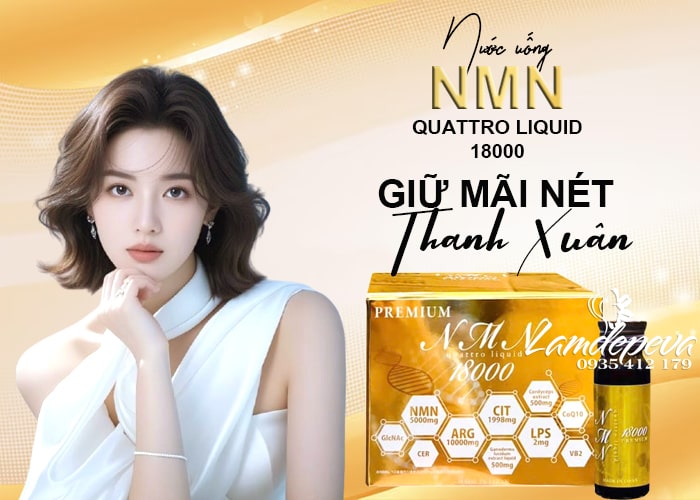 Nước uống NMN Quattro Liquid 18000 Premium của Nhật Bản 34