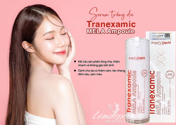 Serum trắng da mờ thâm Tranexamic Mela Ampoule 30ml 23 Serum trắng da mờ thâm Tranexamic Mela Ampoule 30ml 23