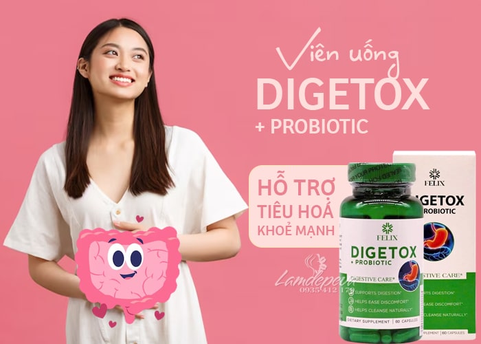 Viên uống hỗ trợ tiêu hóa Felix Digetox Probiotic của Mỹ 34