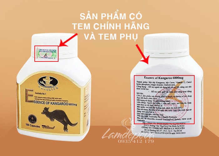 Viên uống Essence Of Kangaroo Auhealth 6000mg 180 viên Úc 99