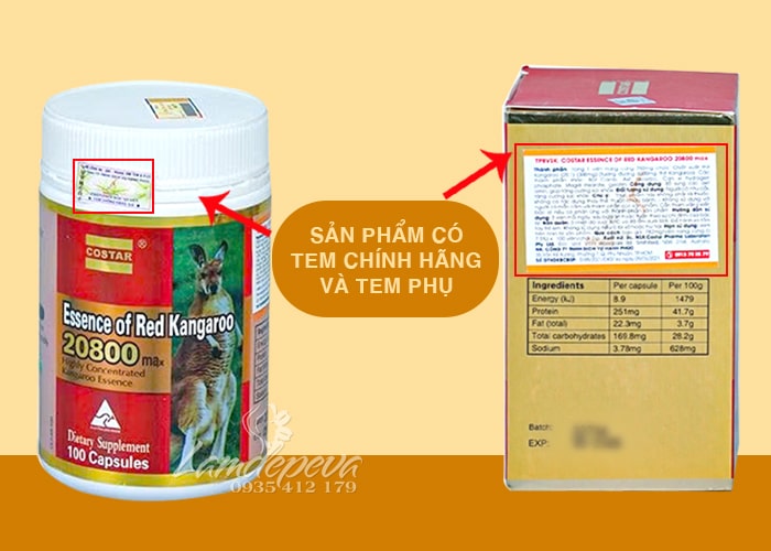 Essence of Red Kangaroo Tăng Cường Sinh Lý Đàn Ông - 100 Viên 90