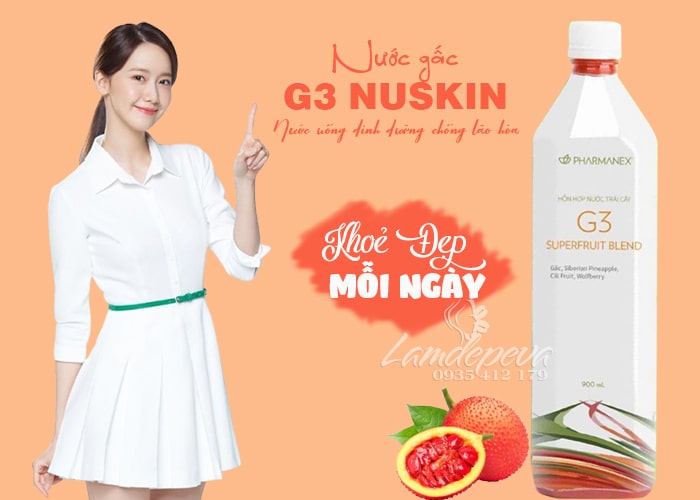 Nước gấc G3 Nuskin, chống lão hóa, khỏe mắt, bổ tim 23