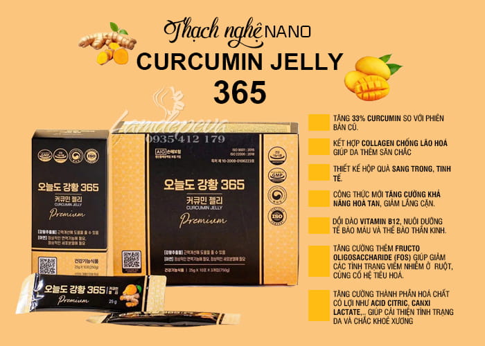 Thạch nghệ nano 365 Curcumin Jelly Collagen của Hàn Quốc  56