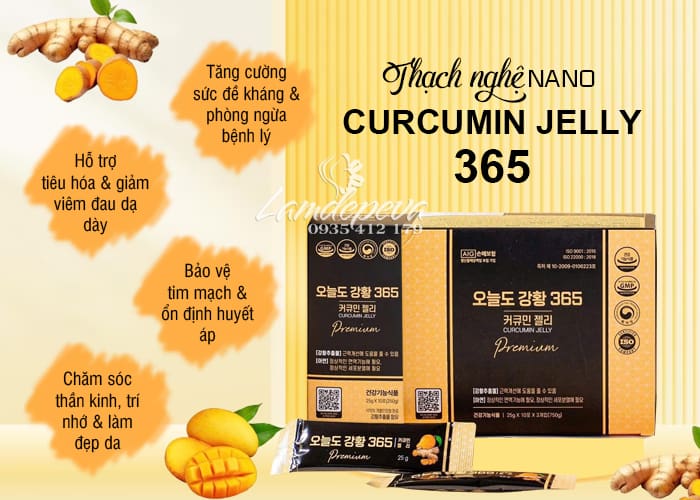Thạch nghệ nano 365 Curcumin Jelly Collagen của Hàn Quốc  467
