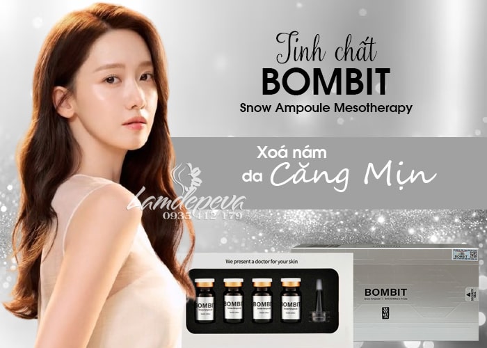 Tinh chất hỗ trợ trị nám Bombit Snow Ampoule Meso 4 lọ 56