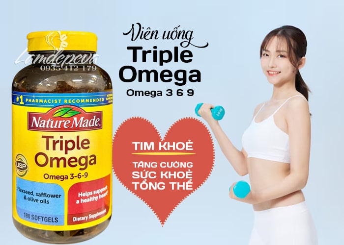Triple Omega 3 6 9 Của Mỹ Nature Made - Hộp 180 Viên 34
