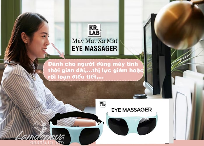 Máy mát xa mắt Kr.Lab Eye Massager giảm thâm quầng bọng mắt 34