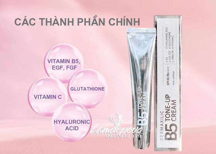 Kem dưỡng ban ngày Dermaxilic B5 Tone Up Cream 45ml  66